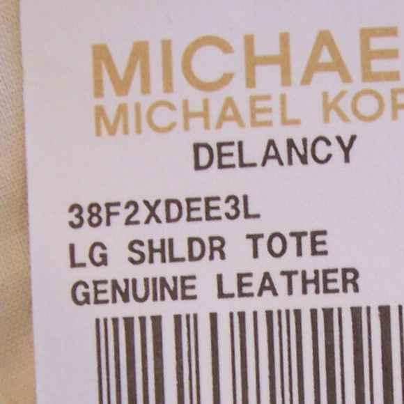 Michael Kors Large Shoulder tote Black soft leather Delancy bag Gold tone chains - Picture 15 of 16